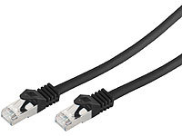 Fibrionic Network Solutions Netzwerkkabel Cat 7, RJ45 Stecker auf Stecker, 10 m, schwarz; Cat5-Netzwerk-Kabel Cat5-Netzwerk-Kabel Cat5-Netzwerk-Kabel 