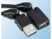 Fibrionic Network Solutions USB 3D Spiral-Kabel 2m  Typ A Stecker auf Typ A Buchse